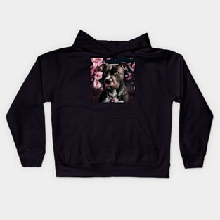 Pit Bull And Cherry Tree Kids Hoodie